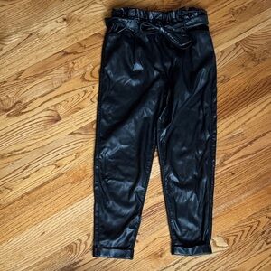 Altar'd State Black Faux Leather Pants